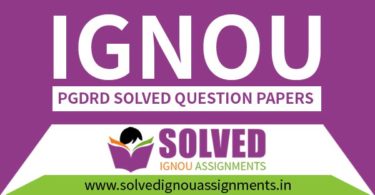 ignou solved question papers